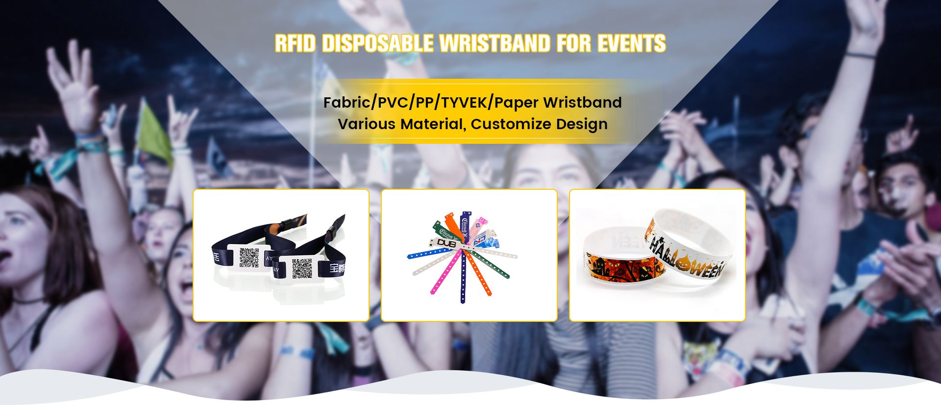 RFID One time use wristband