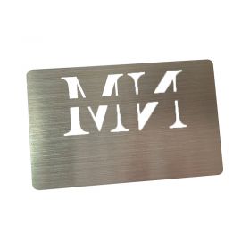 0.5mm Stock Color Blank Anodized Aluminum Card