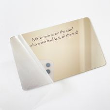 Printed Credit Card Size Plastic PVC Mirror Card