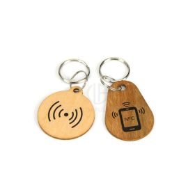 Logo Engrave Wooden RFID Key Tag