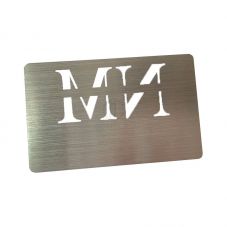 Natural Color Silver Stainless Steel Metal Business Card