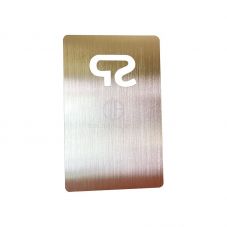 Natural Color Silver Stainless Steel Metal Business Card