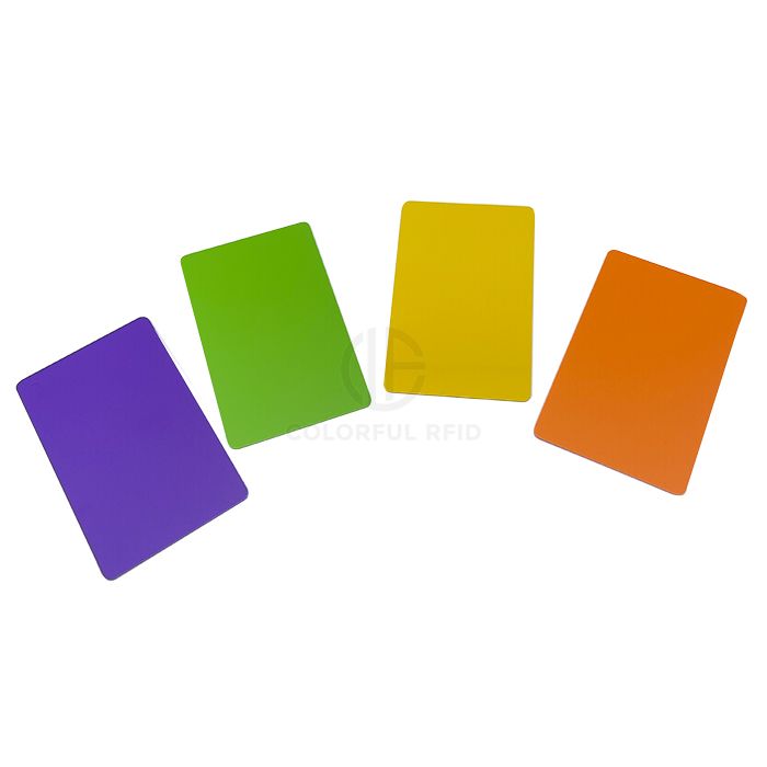 Printable Plastic PVC Red/Yellow/Green/Blue/Purple RFID Color NFC Card